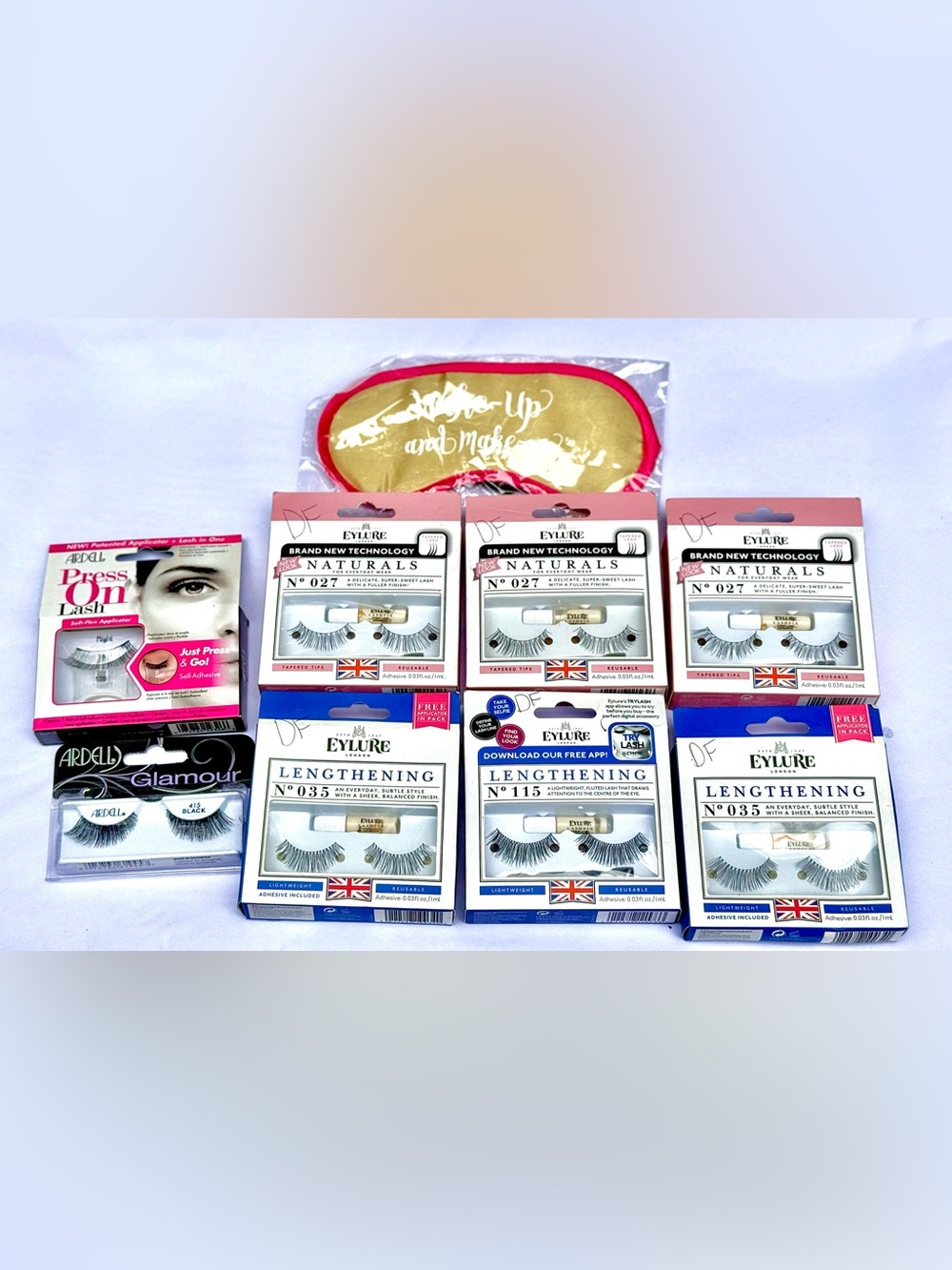 Eylure and Ardell Bundle Of Various Types Of False Lashes and Mask